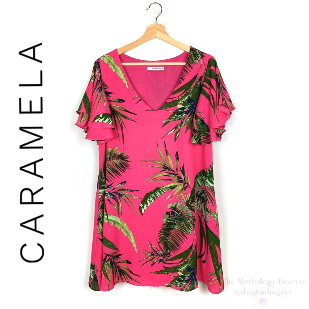 Caramela Flutter Sleeve Dress